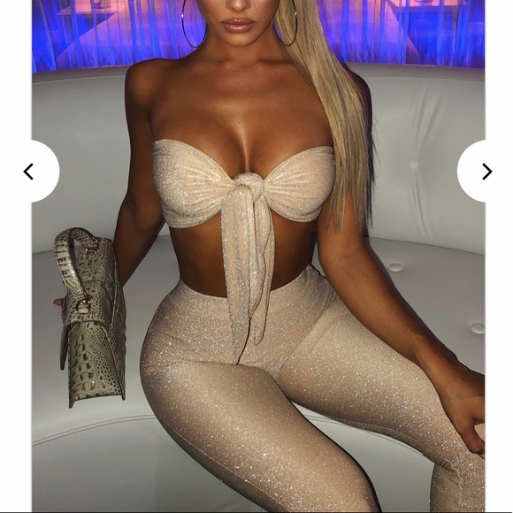 Baby boo fashion two piece sparkle gold - Picture 2 of 2